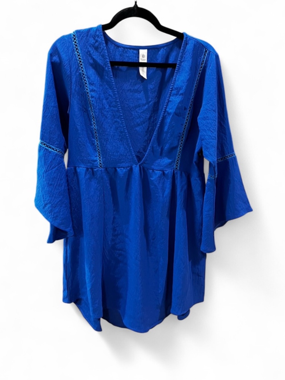 Vibrant Royal Blue V-Neck Tunic